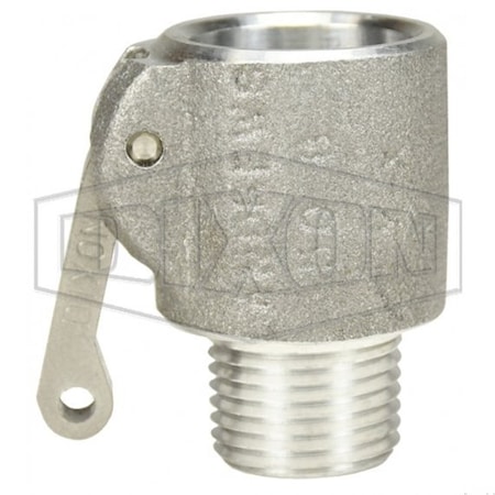 Dixon Type B Cam and Groove Coupler, 1/2 in Nominal, Female Coupler x MNPT End Style, Aluminum, Domestic 50-B-AL